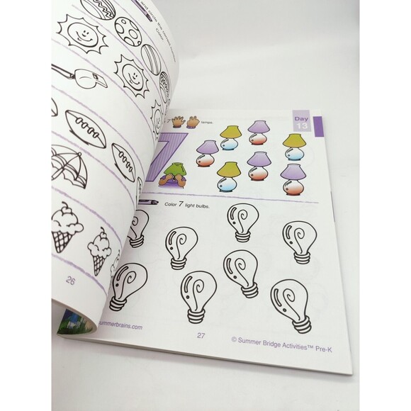 Summer Bridge Activities P-K Reading Writing Arithmetic Language Skill Preschool - Picture 7 of 7